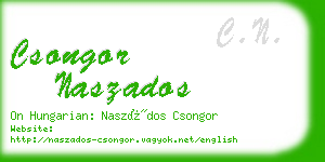 csongor naszados business card